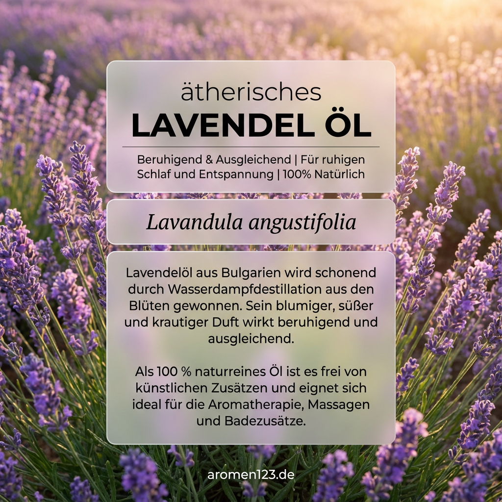 Ätherisches Lavendelöl Moldawisch - Premium Lavandula angustifolia Ätherisches Lavendelöl Moldawisch - Premium Lavandula angustifolia