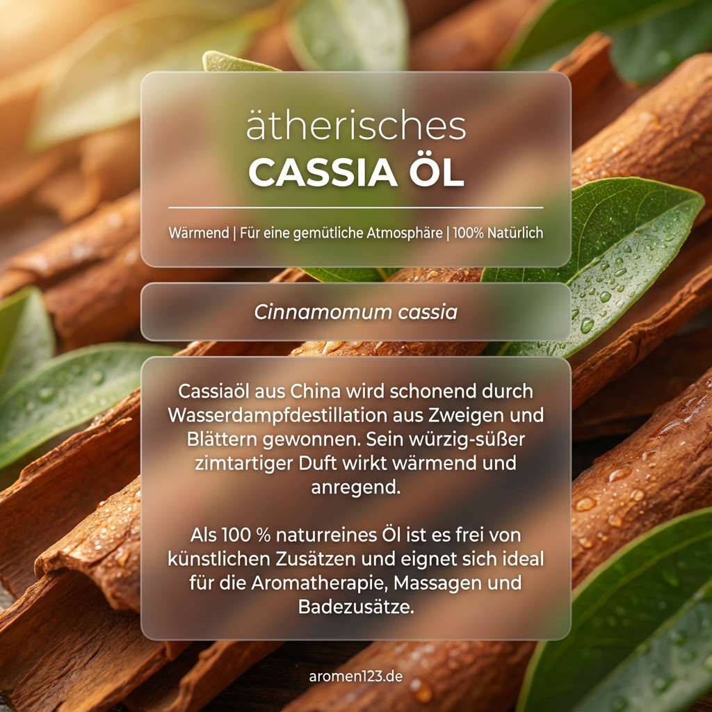 Ätherisches Cassiaöl chinesisch - Cinnamomum cassia würzig-süß Ätherisches Cassiaöl chinesisch - Cinnamomum cassia würzig-süß