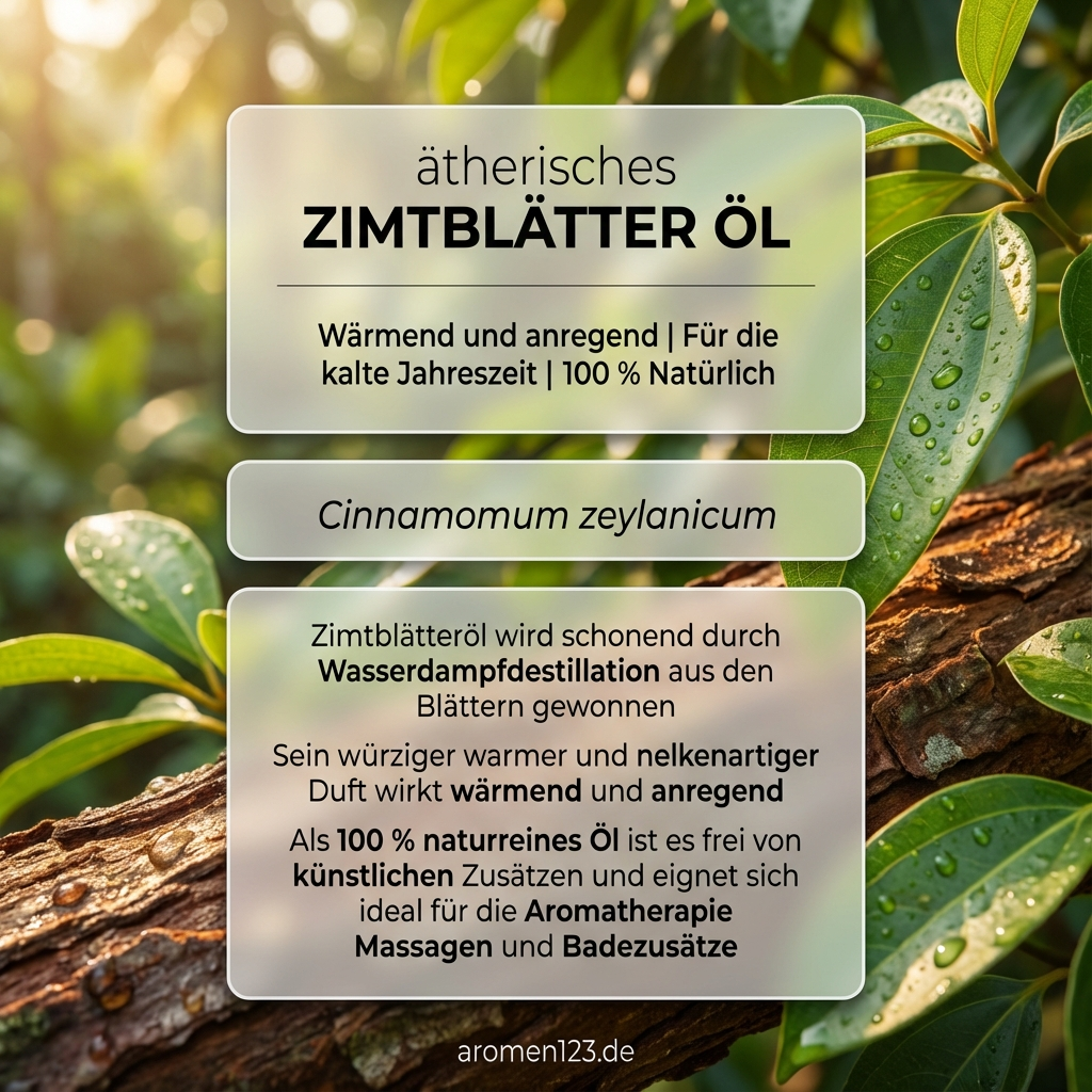 Ätherisches Zimtblätteröl EU - Cinnamomum zeylanicum