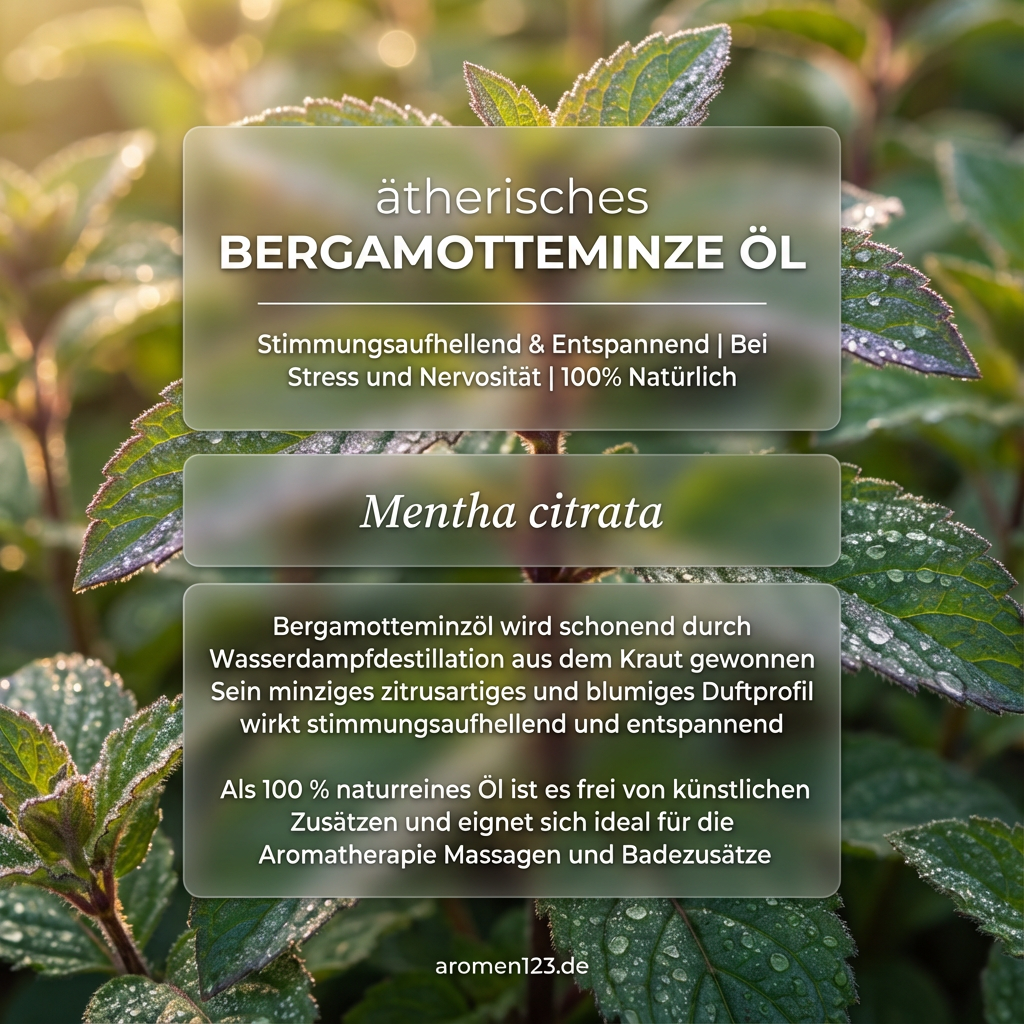 Ätherisches Mentha Citrataöl EU - Bergamotte-Minze Öl