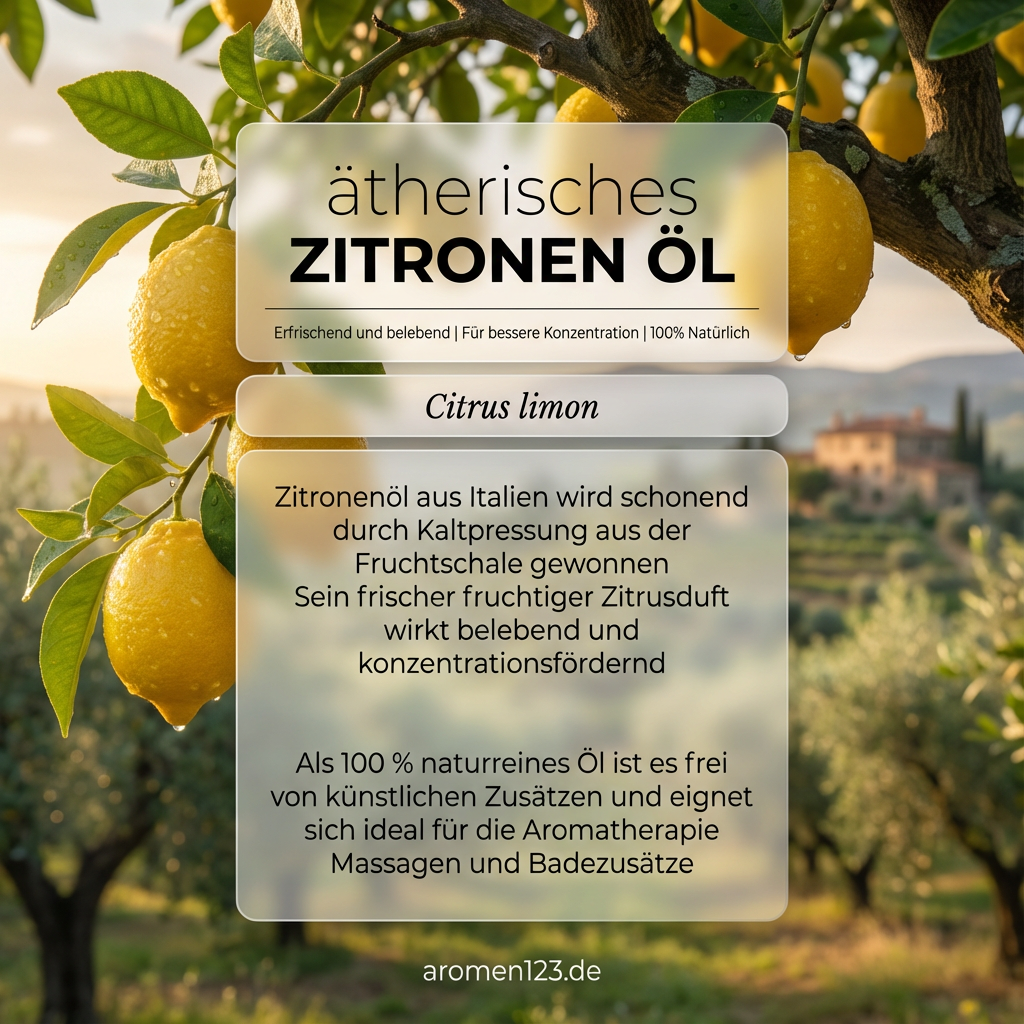 Ätherisches Zitronenöl italienisch - Premium Citrus limon Ätherisches Zitronenöl italienisch - Premium Citrus limon