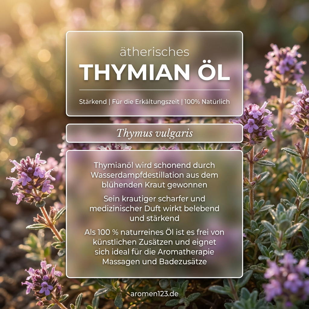 Ätherisches Thymianöl - Thymus vulgaris aus EU Ätherisches Thymianöl - Thymus vulgaris aus EU