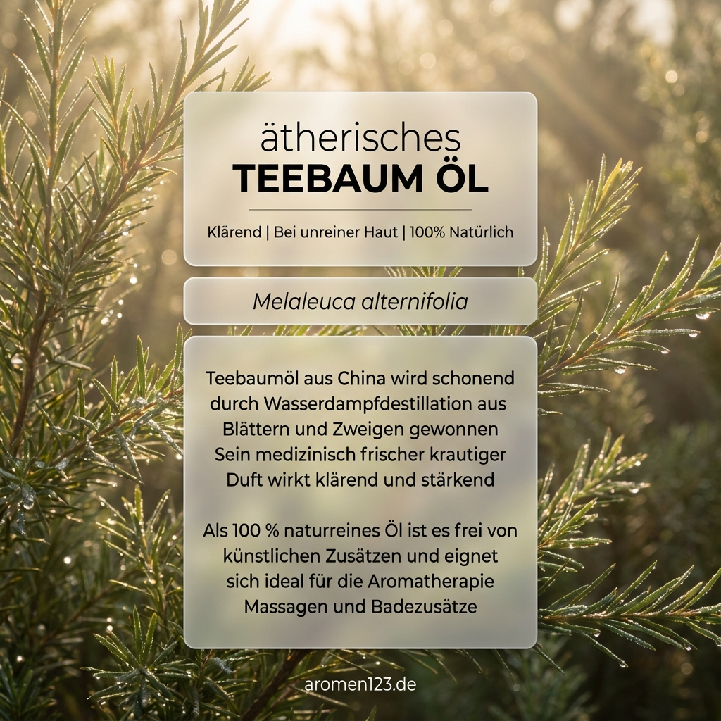 Teebaumöl ätherisch chinesisch - Melaleuca alternifolia naturrein