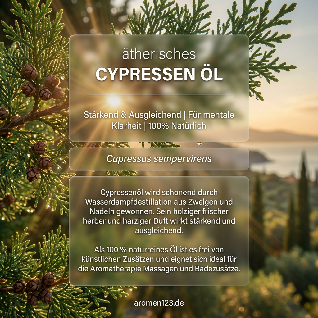 Ätherisches Cypressenöl - Cupressus sempervirens aus EU