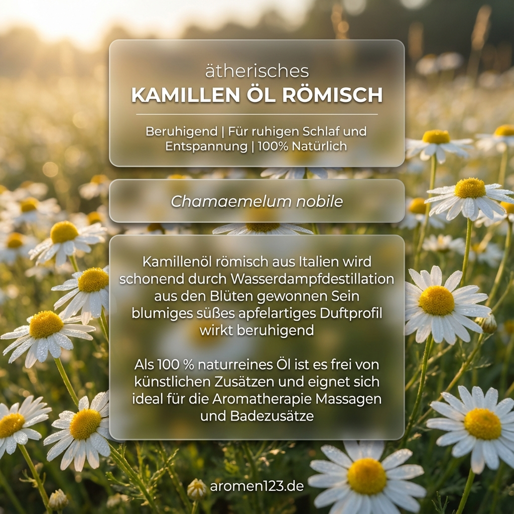 Ätherisches Kamillenöl römisch - Chamaemelum nobile Ätherisches Kamillenöl römisch - Chamaemelum nobile
