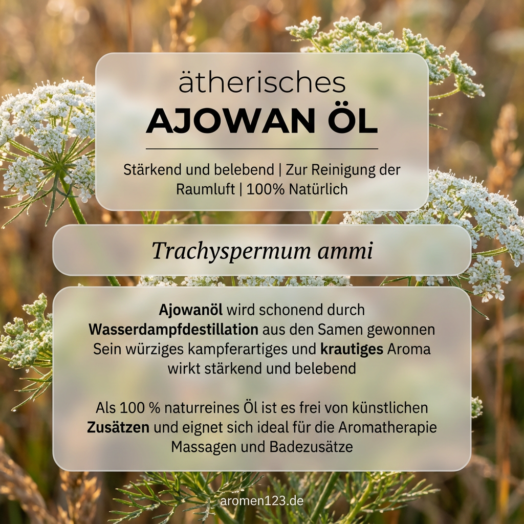 Ätherisches Ajowanöl - Trachyspermum ammi aus EU