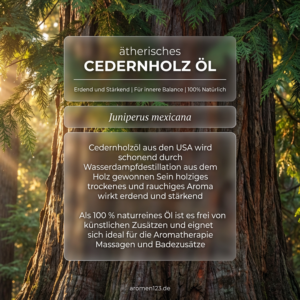 Cedernholzöl Amerikanisch - Ätherisches Öl aus Juniperus mexicana Cedernholzöl Amerikanisch - Ätherisches Öl aus Juniperus mexicana