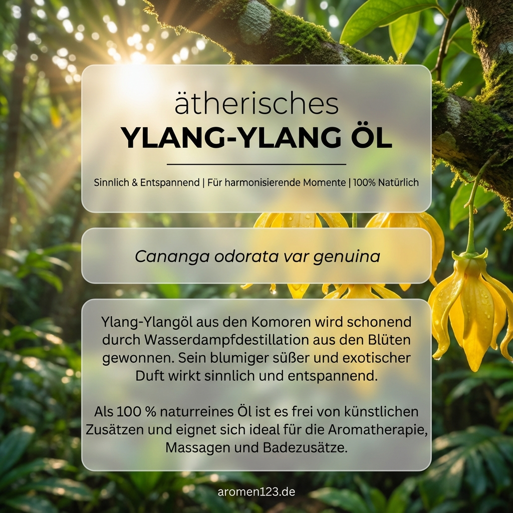 Ätherisches Ylang-Ylangöl Comoren - Premium Duftöl süß-blumig