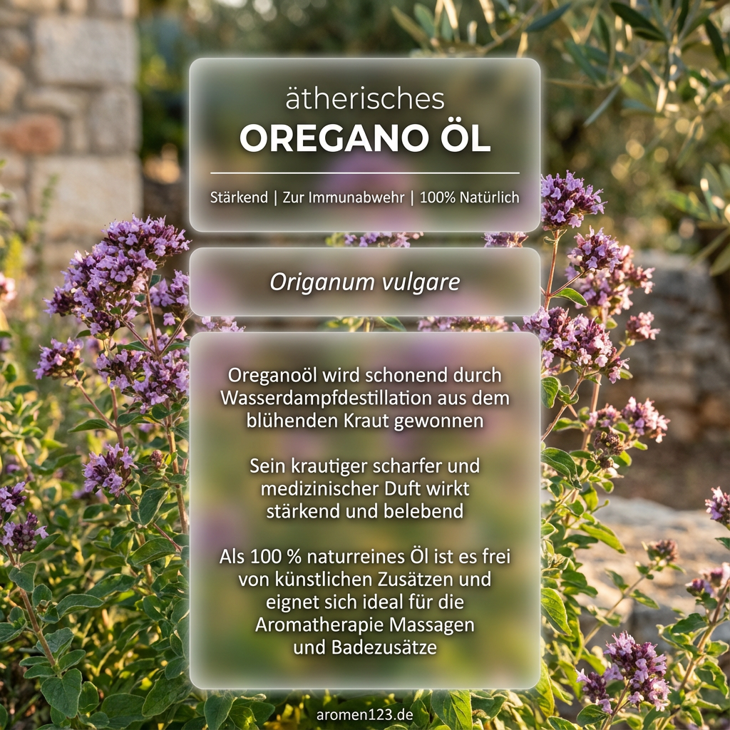 Ätherisches Origanumöl EU - Origanum vulgare premium Qualität Ätherisches Origanumöl EU - Origanum vulgare premium Qualität