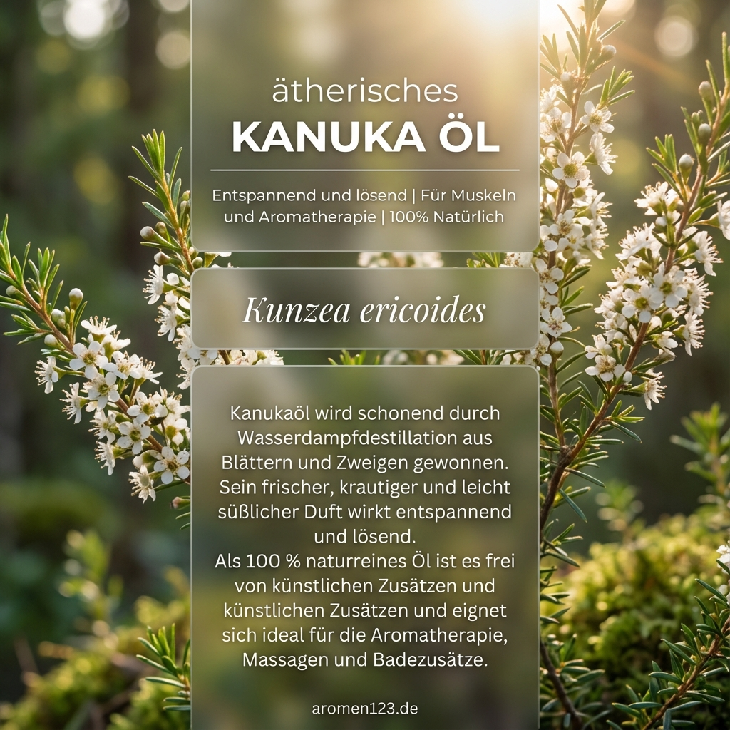 Ätherisches Kanukaöl EU - Kunzea ericoides Premium Qualität Ätherisches Kanukaöl EU - Kunzea ericoides Premium Qualität
