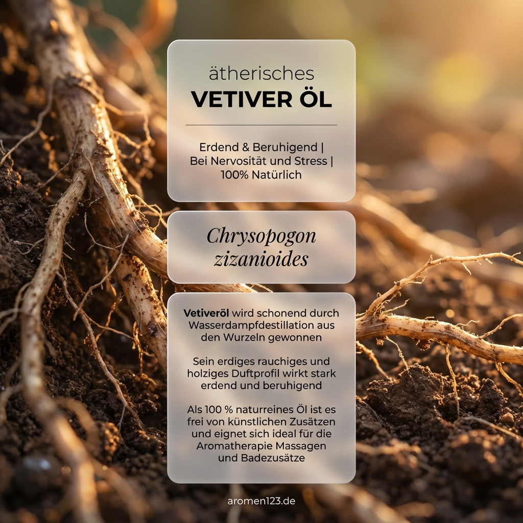 Vetiveröl Java 10ml - Ätherisches Öl aus Chrysopogon zizanioides