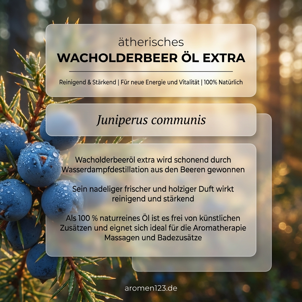 Wacholderbeeröl extra - Premium ätherisches Öl aus Juniperus communis