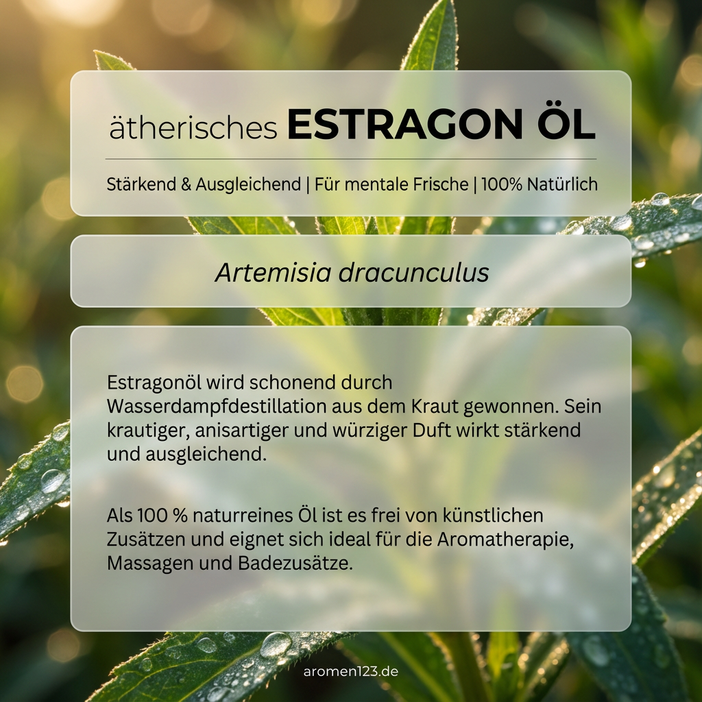 Estragonöl ätherisch - Premium Artemisia dracunculus aus EU