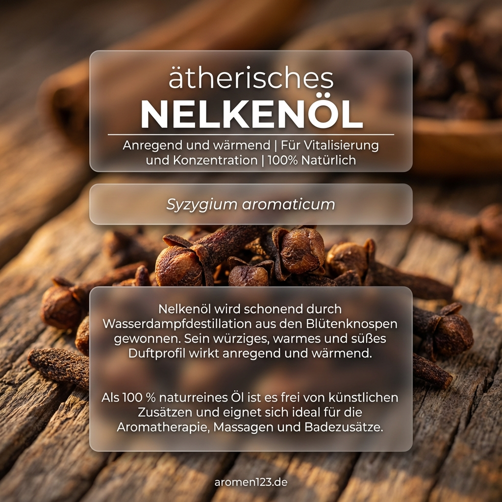 Ätherisches Nelkenöl - Syzygium aromaticum aus EU Ätherisches Nelkenöl - Syzygium aromaticum aus EU