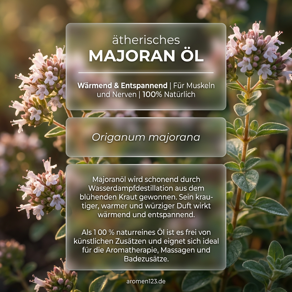 Ätherisches Majoranöl - Origanum majorana aus EU, krautig-würzig