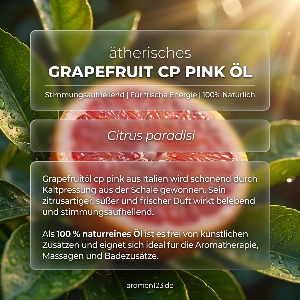 Ätherisches Grapefruitöl Pink 10ml - Citrus paradisi Ätherisches Grapefruitöl Pink 10ml - Citrus paradisi