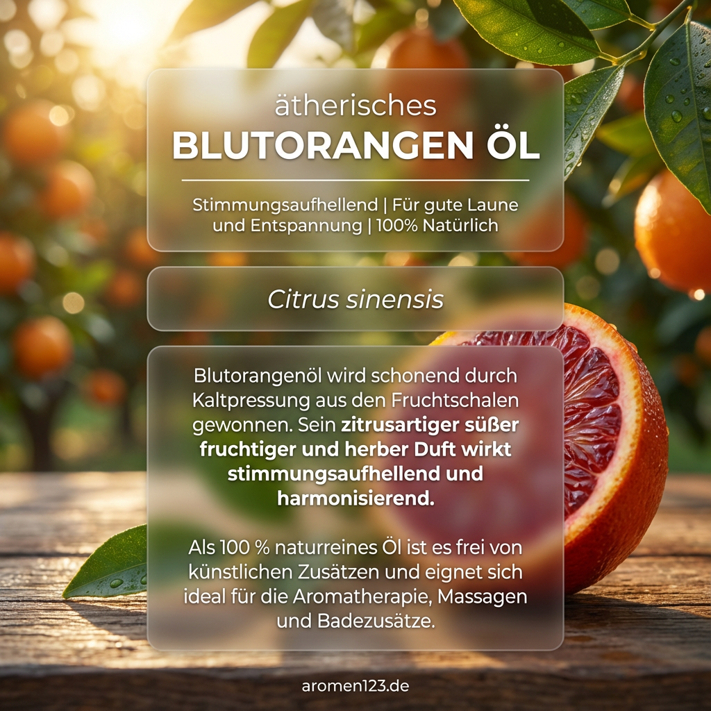 Ätherisches Blutorangenöl - Premium Qualität aus der EU Ätherisches Blutorangenöl - Premium Qualität aus der EU