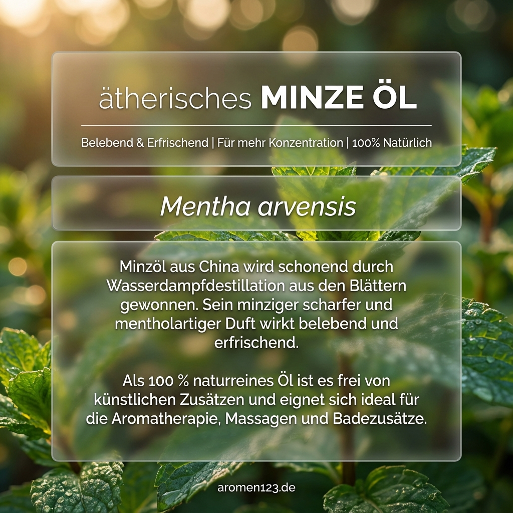 Ätherisches Minzöl Chinesisch - Mentha arvensis naturrein